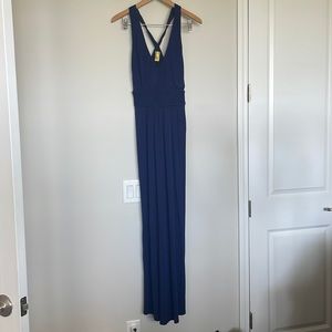 Anthropologie Maeve Blue Tank Maxi Dress Sz 12
